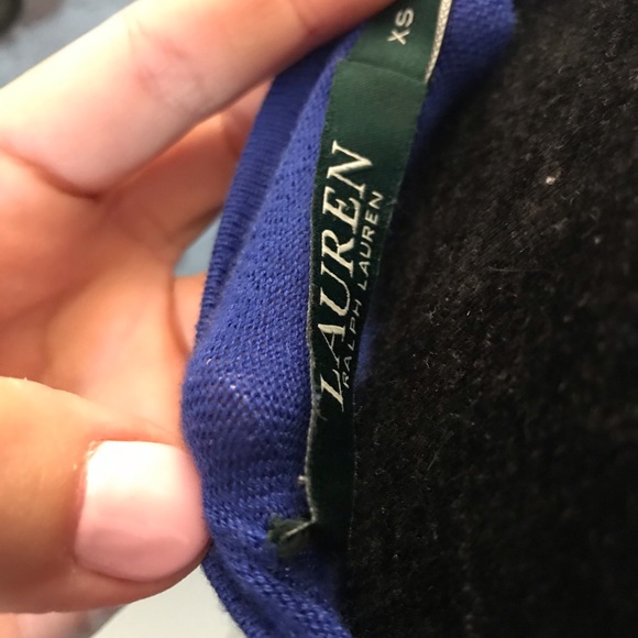 Lauren Ralph Lauren Blue Long Sleeve Sweater XS - Picture 5 of 5
